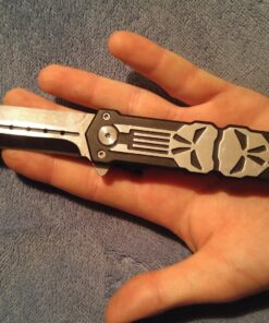 Punisher Glass Breaker Spring Assisted Knife Black Model 13 81AmpX20KJL