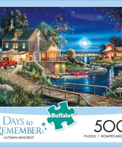 Buffalo Games - Days to Remember - Autumn Memories - 500 Piece Jigsaw Puzzle For Adults - Challenging Puzzle Perfect for Game Nights - 500 Piece Finished Size Is 21.25 x 15.00 Buffalo Games 24 81AnK5QDHgL
