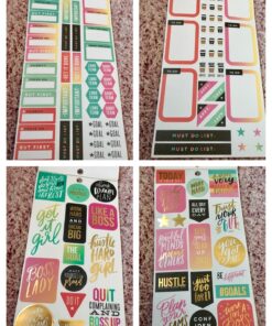 me & my BIG ideas Sticker Value Pack - The Happy Planner Scrapbooking Supplies - Productivity Theme - Multi-Color & Gold Foil - Great for Projects, Scrapbooks & Albums - 30 Sheets, 985 Stickers Total 70 81Annn80L2L
