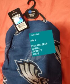 Alternative view of Littlearth womens NFL Philadelphia Eagles Sheer Infinity Scarf, Team Color, One Size