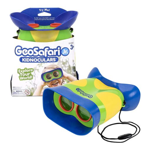 Educational Insights GeoSafari Jr. Kidnoculars, Binoculars for Toddlers & Kids, Gift for Toddlers Ages 3+ Multi-color