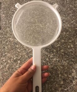 HIC Harold Import Co. HIC Mesh Strainer, 7-Inch, White 14 81AohLr9OPL