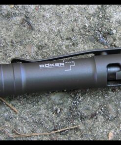 BOKER PLUS K.I.D. Caliber 50 Tactical Pen - Refillable Grey Aluminum 21 81AqK0s3s3L