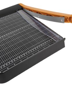 Fiskars Recycled Bypass Paper Trimmer - 12" Cut Length - Guillotine Paper Cutter with Self-Sharpening Blade - Black Guillotine 12" Cutter 19 81AqQqAl2VL