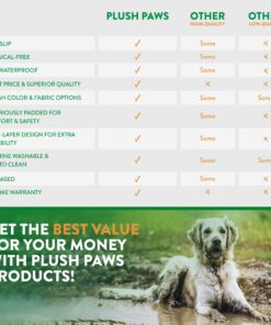 Plush Paws Products Premium Rear Car Seat Protector w/Hammock | Washable & Waterproof Back Seat Dog Cover for Car, Truck, & SUV | Nonslip, Tear Resistant Pet Seat Cover | X-Large Tan Extra Large 17 81AqYK5x8L 1