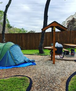 4 Person Easy Pop Up Tent Waterproof Automatic Setup 2 Doors-Instant Family Tents for Camping Hiking & Traveling Green & Grey 110*78*51'' 32 81AqpicpqlL