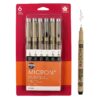 SAKURA Pigma Micron Fineliner Pens - Archival Black Ink Pens - Pens for Writing, Drawing, or Journaling - Assorted Point Sizes - 6 Pack 6 Count (Pack of 1) Ink Pen Set 13 81Ar3ianAL