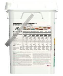 Alternative view of Augason Farms Breakfast and Dinner Variety Pail Emergency Food Supply Everyday Meals 4 Gallon Pail