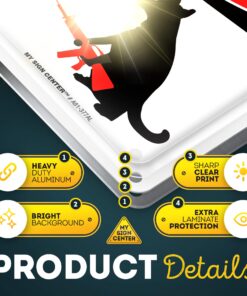 Danger The Dog Has A Gun And Refuses To Take His Medication Sign, 7" x 10" 0.40 Aluminum, Fade Resistance, Indoor/Outdoor Use, USA MADE By My Sign Center 7x10 Aluminum 15 81ArnYqMXL