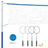 Franklin Sports Volleyball and Badminton Set Recreational Badminton/Volleyball Set 18 81Atlt030L