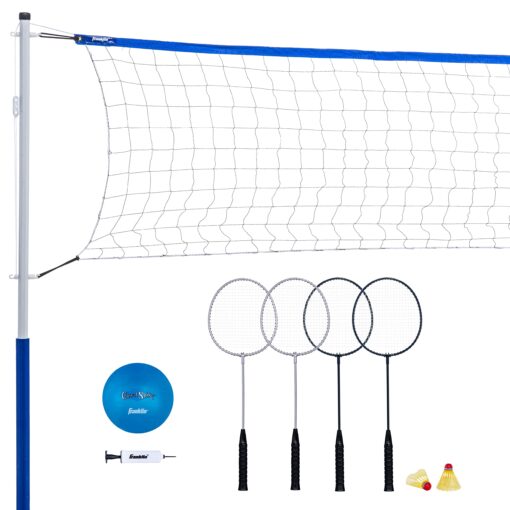 Franklin Sports Volleyball and Badminton Set Recreational Badminton/Volleyball Set