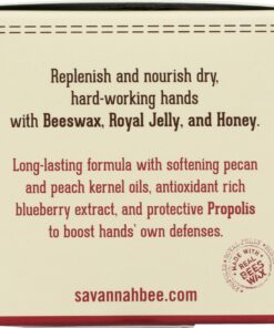 Savannah Bee Company Beeswax Hand Cream - Hand Moisturizer Repair Cream Honey-Almond 11 81Au4IifNbL