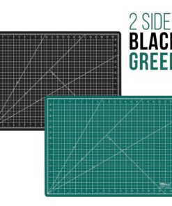US Art Supply 18" x 24" Green/Black Professional Self Healing 5-Ply Double Sided Durable Non-Slip Cutting Mat Great for Scrapbooking, Quilting, Sewing and all Arts & Crafts Projects 1 17 81AuebvVWXL 1