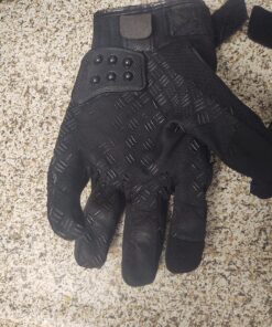 ILM Steel Knuckle Touchscreen Motorcycle BMX MX ATV MTB Motocross Dirt Bike Racing Downhill Tactical Gloves (L, Black) Model 10C Large 42 81AuwKbb8L