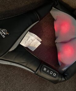 Snailax Cordless Massager - Shiatsu Neck and Shoulder Massager with Heat, Portable, Lumbar, Foot Electric Massage Pillow Black 35 81Av2wVrtFL