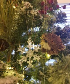 Kurt Adler C2683 2" Glass Iridescent Snowflake Ornaments, 12-Piece Set 42 81Avl8Iqd6L