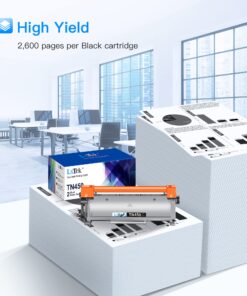 LxTek Compatible Toner Cartridge Replacement for Brother TN-450 TN450 TN420 to compatible with MFC-7360N DCP-7065DN IntelliFax 2840 2940 MFC-7860DW MFC-7460DN HL-2270DW MFC7240 Printer (Black, 4 Pack) 37 81AvsZgXlmL