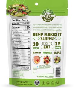 Alternative view of Organic Hemp Hearts, 12oz; 10g Plant Based Protein and 12g Omega 3 & 6 per Srv | Smoothies, yogurt & salad | Non-GMO, Vegan, Keto, Paleo, Gluten Free | Manitoba Harvest 12 Ounce (Pack of 1)