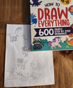 How To Draw Everything: 600 Simple Step By Step Drawings For Kids Ages 4 to 8 Paperback, Large Print 5 81AxKcSwcML