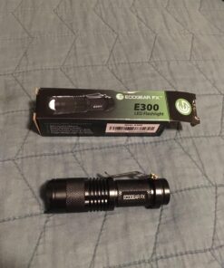 Small Pocket LED Tactical Flashlights - EcoGear FX E300 - 3 Light Modes, Adjustable Zoom, Water Resistant with Attached Belt Clip - Mini EDC Flashlight That Makes Great Gifts for Men 1 PACK 25 81AxieMVkHL