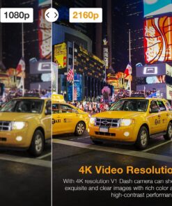 Rexing V1GW-4K Ultra HD Car Dash Cam w/Built-in GPS Logger, 2.4" LCD Screen,Wi-Fi,170° Wide Angle Dashboard Camera Recorder with G-Sensor, WDR, Loop Recording, Supercapacitor, Mobile App, up to 256GB 11 81AzRifcaCL