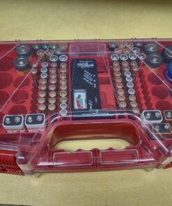Ontel Battery Daddy - Battery Organizer Storage Case with Tester, Stores & Protects Up to 180 Batteries, Clear Locking Lid, As Seen On TV Original - 180 Batteries 43 81AzX45f0qL 1