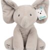 GUND Baby Animated Flappy The Elephant Plush, Singing Stuffed Animal Baby Toy for Ages 0 and Up, Gray, 12" (Song Styles May Vary)