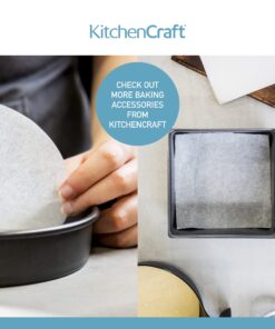 KitchenCraft Loaf Tin Liners, Non Stick, Cake and Bread Tin, 20 x 9 cm, Pack of 40 Liners 2 lb Single 12 81B ry6nhFL