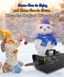 1byone 650W Snow Machine Wired Remote Control Great Machine for Kids, Parties, Parades 28 81B08vS9kfL