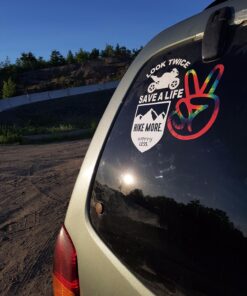 Alternative view of Diamond Graphics Hike More. Worry Less. (4-1/2" x 3-3/4") Die Cut Decal Bumper Sticker for Windows, Cars, Trucks, Laptops, Etc.