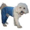 Mozzie Pants Walking Dog Pants, E-Collar Alternative, Dog Pajamas, X-Small Dog, Blue 50 81B0R1lO6PL