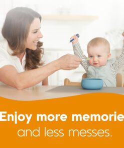 NumNum Baby Spoons Set, Pre-Spoon GOOtensils for Kids Aged 6+ Months - First Stage, Baby Led Weaning (BLW) Teething Spoon - Self Feeding, Silicone Toddler Food Utensils - 2 Spoons, Gray/Green Storm Gray/Glacier Green 28 81B0x3RU0fL