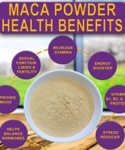 Divine Organics 2 Lb / 32 Ounce - Raw Peruvian Maca Powder - Certified Organic - Vegan, Antioxidant, Gluten Free - Mix in Coffee, Chocolate, Smoothies, Cereals - Yellow Peruvian Maca Root 13 81B3DWfkHhL