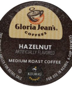 Gloria Jean's Coffees Hazelnut, Single-Serve Keurig K-Cup Pods, Flavored Medium Roast Coffee, 48 Count