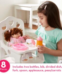 Alternative view of Melissa & Doug Mine to Love Time to Eat Doll Accessories Feeding Set (8 pcs) , Pink 14.3 x 11.2 x 2.8 Multi-color