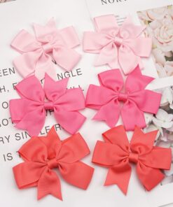 CÉLLOT 40Pcs 3 Inch Boutique Grosgrain Ribbon Pinwheel Hair Bows Alligator Clips For Girls Toddlers Accessories Teens Gifts In Pairs 40pcs/20color-A 27 81B5xn6TzRL