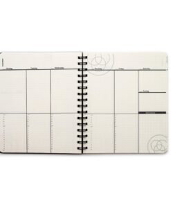 Alternative view of Action Publishing UNDATED Minimalist Day Planner® (6.6" X 9"), Wire Bound, Crisp White Archival Quality Paper Medium (6.625" by 9")
