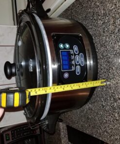 Hamilton Beach Portable 6 Quart Set & Forget Digital Programmable Slow Cooker Lock, Dishwasher Safe Crock & Lid, Temperature Probe, Stainless Steel 31 81B6ieerIuL