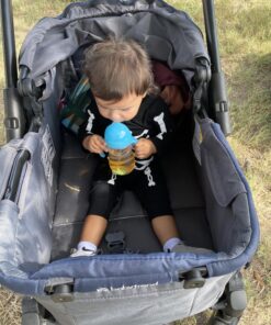 Munchkin® Any Angle™ Weighted Straw Trainer Cup with Click Lock™ Lid, 7 Ounce, 2 Count (Pack of 1), Blue/Green 2 Count (Pack of 1) 22 81B7eOs7L