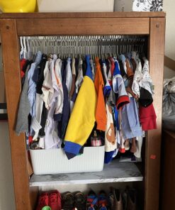 Amazon Basics Kids Velvet, Non-Slip Clothes Hangers, Baby Size 11.6, Pack of 50, Gray 11.6" 50-Pack 32 81B8Jda zGL