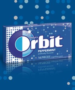 Orbit Peppermint Sugarfree Gum, 14 count (Pack of 24) 14 81B97M37FiL