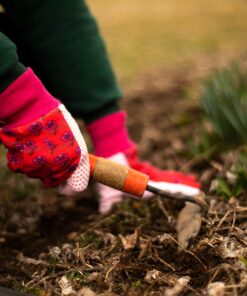 G & F 1852-3 Women Soft Jersey Garden Gloves, Women Work Gloves, 3-Pairs Green/Red/Blue per Pack 31 81B9rjl5WL 2