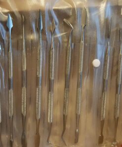 SE 12-Piece Stainless Steel Wax Carvers Set, Wax & Clay Sculpting Tools, Double Ended Carving Kit for Modeling, Sculpting and Shaping, Silver - DD312 Carver set 38 81BBuuYhJ6L