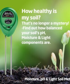 Soil pH Meter, 3-in-1 Soil Test Kit For Moisture, Light & pH, A Must Have For Home And Garden, Lawn, Farm, Plants, Herbs & Gardening Tools, Indoor/Outdoors Plant Care Soil Tester (No Battery Needed) 12 81BEAQDqLoL