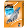 BIC Round Stic Grip Xtra Comfort Assorted Colors Ballpoint Pens, Medium Point (1.2mm), 36-Count Pack, Perfect for Writing with Superb Control 12 81BEZAnYMIL