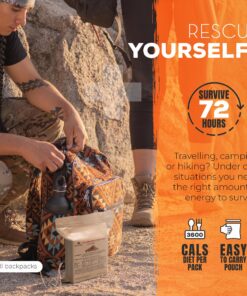 SOS Food Rations Emergency 3600 Calories Cinnamon Flavor Food Bar - 3 Day / 72 Hour Package with 5 Year Shelf Life- 1 Pack 23 81BEdNK cL