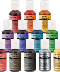 U.S. Cake Supply - Complete Cake Decorating Airbrush Kit with a Full Selection of 12 Vivid Airbrush Food Colors - Decorate Cakes, Cupcakes, Cookies & Desserts 14 Piece Set 37 81BFqzYgJLL
