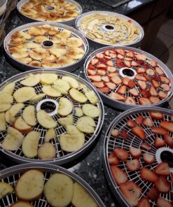 NESCO FD-75A Snackmaster Pro Food Dehydrator, For Snacks, Fruit, Beef Jerky, Gray 59 81BHUCU Y6L