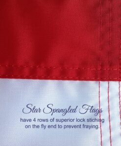 American Flag 2x3-100% Made In USA using Tough, Long Lasting Nylon Built for Outdoor Use, Featuring Embroidered Stars and Sewn Stripes plus Superior Quadruple Stitching on Fly End 2 by 3 Foot 18 81BHaixgSYL