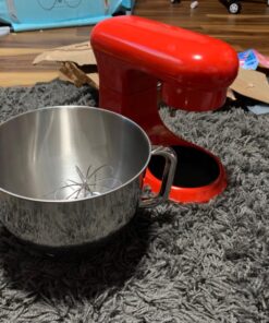 DASH Stand Mixer (Electric Mixer for Everyday Use): 6 Speed Stand Mixer with 3 qt Stainless Steel Mixing Bowl, Dough Hooks & Mixer Beaters for Dressings, Frosting, Meringues & More - Red, DCSM250RD 31 81BK0eeSI2L